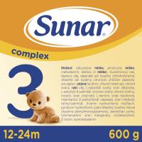 6x SUNAR Complex 3 Mlieko batoľacie 600 g