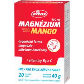Vitar Magnézium Mango 400 mg + vit. C a B6