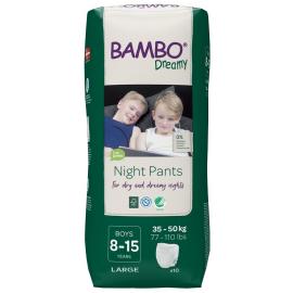 BAMBO Dreamy Night Pants Nohavičky plienkové jednorazové Boys 8-15 rokov (35-50 kg) 10 ks