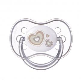 CANPOL BABIES Cumlík silikónový symetrický 0-6m Newborn Baby - béžová