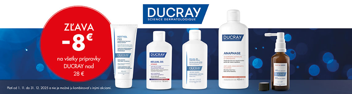 Ducray - zľava 8 €