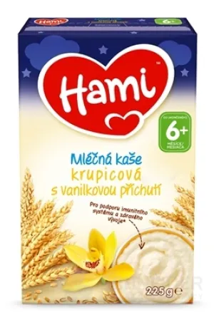 Hami mliečna kaša krupicová s vanilkovou príchuťou
