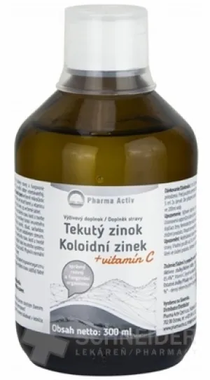 Pharma Activ Tekutý zinok Zn + Vitamín C