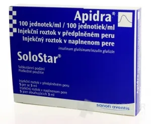 Apidra SoloStar 100 jednotiek/ml