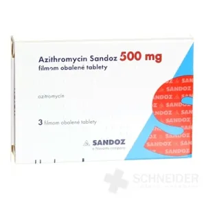 Azithromycin Sandoz 500 mg filmom obalené tablety
