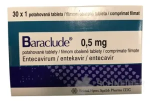 Baraclude 0,5 mg filmom obalené tablety