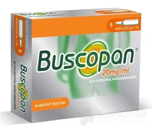 Buscopan 20 mg/1 ml injekcie
