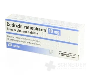 CETIRIZIN-RATIOPHARM 10 mg