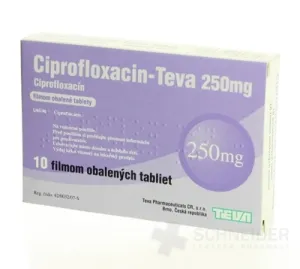 Ciprofloxacin-Teva 250 mg filmom obalené tablety