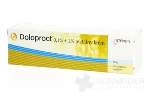 Doloproct 0,1%+2% rektálny krém