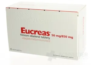 Eucreas 50 mg/850 mg filmom obalené tablety