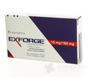 Exforge 10 mg/160 mg filmom obalené tablety
