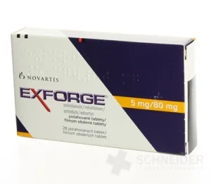 Exforge 5 mg/80 mg filmom obalené tablety