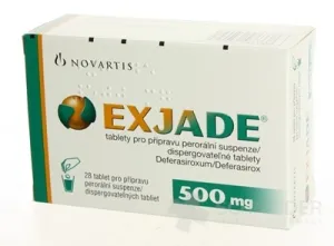 EXJADE 500 mg dispergovateľné tablety