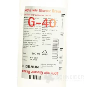 Glukóza B. Braun 40 % infúzny roztok