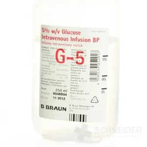 Glukóza B. Braun 5 % infúzny roztok