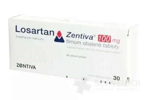 Losartan Zentiva 100 mg filmom obalené tablety