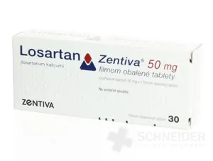 Losartan Zentiva 50 mg filmom obalené tablety