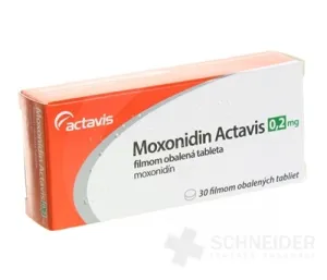 Moxonidin Actavis 0,2 mg filmom obalená tableta