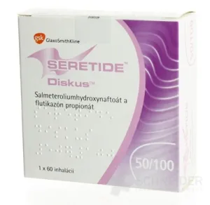 Seretide Diskus 50 mikrogramov/100 mikrogramov