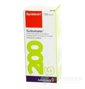 Symbicort Turbuhaler 200/6 mikrogramov/inhalácia