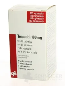 Temodal 180 mg tvrdé kapsuly