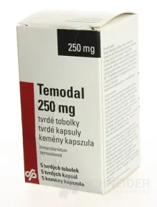 Temodal 250 mg tvrdé kapsuly