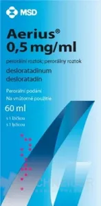 Aerius 0,5 mg/ml perorálny roztok