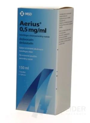 Aerius 0,5 mg/ml perorálny roztok