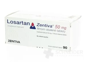 Losartan Zentiva 50 mg filmom obalené tablety