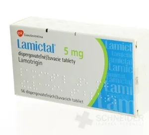 Lamictal 5 mg žuvacie/dispergovateľné tablety
