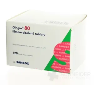 Gingio 80 filmom obalené tablety