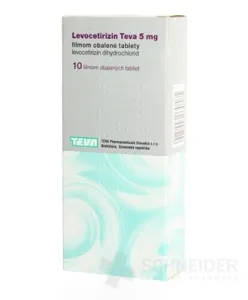 Levocetirizin Teva 5 mg filmom obalené tablety