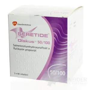 Seretide Diskus 50 mikrogramov/100 mikrogramov