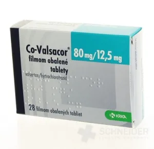 Co-Valsacor 80 mg/12,5 mg filmom obalené tablety