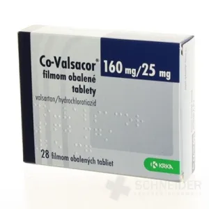 Co-Valsacor 160 mg/25 mg filmom obalené tablety