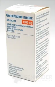 Gemcitabine medac 38 mg/ml prášok na inf. roztok