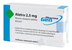 Aletro 2,5 mg filmom obalené tablety