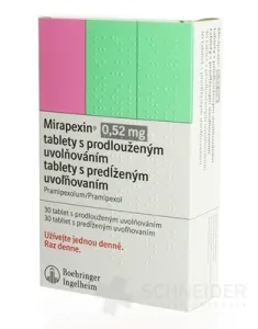 Mirapexin 0,52 mg tablety s predĺženým uvoľňovaním