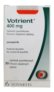 Votrient 400 mg filmom obalené tablety