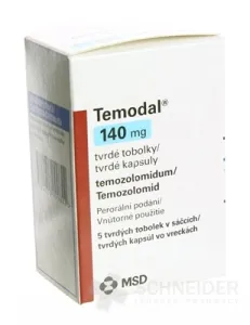 Temodal 140 mg tvrdé kapsuly