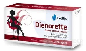 Dienorette filmom obalené tablety