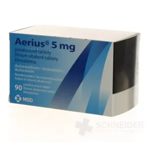 Aerius 5 mg filmom obalené tablety