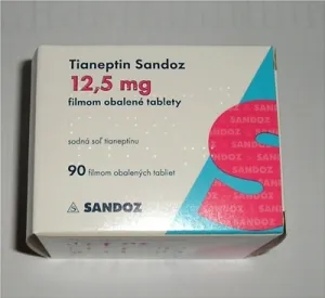 Tianeptin Sandoz 12,5 mg filmom obalené tablety