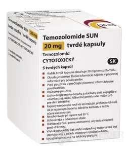 Temozolomide SUN 20 mg tvrdé kapsuly