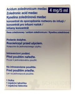 Kyselina zoledrónová medac 4 mg/5 ml
