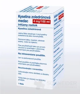 Kyselina zoledrónová medac 4 mg/100 ml