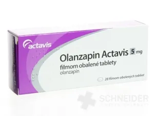 Olanzapin Actavis 5 mg filmom obalené tablety