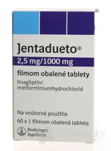 Jentadueto 2,5 mg/1000 mg filmom obalené tablety
