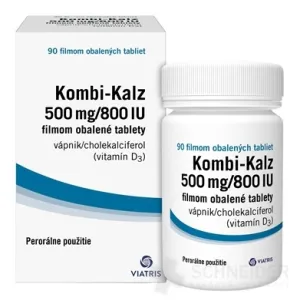 Kombi-Kalz 500 mg/800 IU filmom obalené tablety